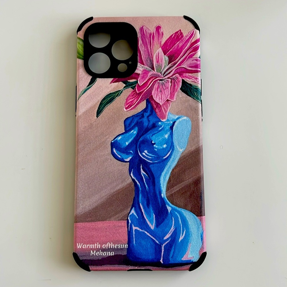 Blossoming femininity custom iPhone 12 Pro Max case original art